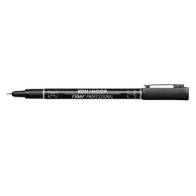 KOH-I-NOOR Penne a Fibra Tratto 0.2 mm Inchiostro Nero Conf 10 Pz.