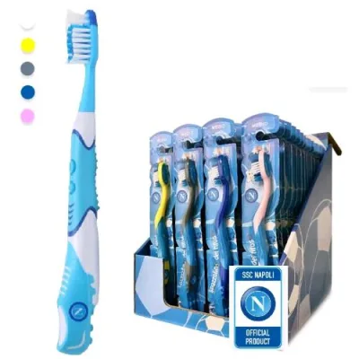 Nemesi Nemes Napoli KST K3NA24 Spazzolino Elettrico da Denti per Adulto Fantasie Assortite Conf 24 Pz.