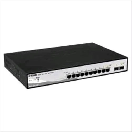 D-Link DGS-1210-10P Switch 10 Porte di Cui 8 Porte Gigabit POE + 2 Porte SFP Smart+