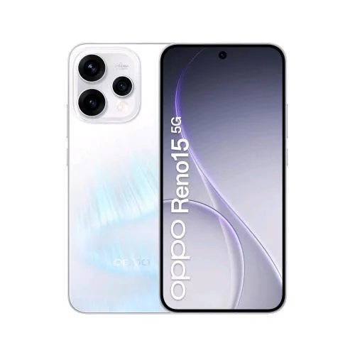 OPPO Reno 15 5G Dual SIM ai 6.59" Octa Core 512GB RAM 8GB 5G Italia Aurora White