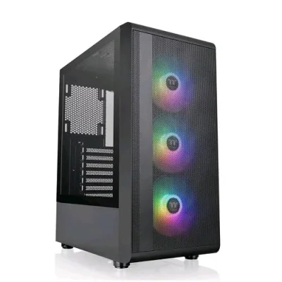 Thermaltake S200 TG ARGB Case Mid Tower Mini-Itx Micro-ATX ATX Frontale Mesh Pannello Laterale in Verto Temperato 2XUSB.A 3.0 3XVENTOLE 120mm ARGB Black