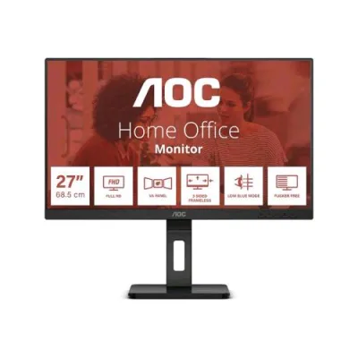 AOC 27E3QAF 27" LED Full HD IPS 1000:1 4 MS 75Hz Altoparlanti 18 W Hub USB HDMI VGA Displayport