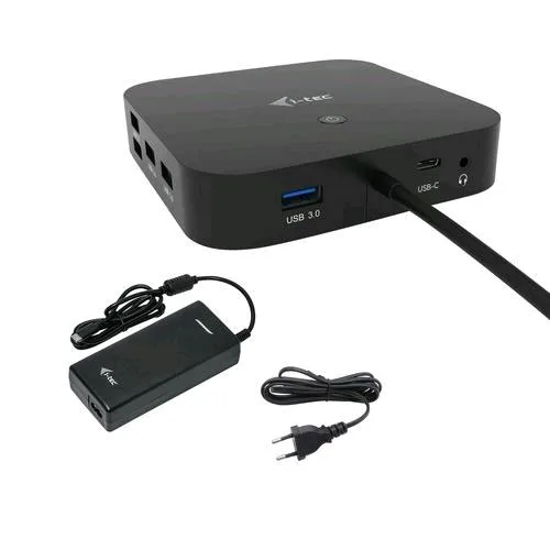 I-TEC Docking Stations USB-C HDMI DP Dock PD100W 2X LCD Dock + Charger-C112W