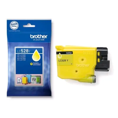 Brother LC-528Y Cartuccia Ink Giallo per MFCJ6760DWRE1 MFCJ6960DWRE1 5.000 Pagine
