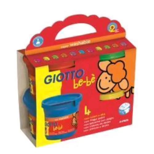 Giotto Be Be' Supercolori a Dita Colori Assortiti Conf 4 Pz.