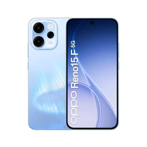 OPPO Reno 15F 5G Dual SIM ai 6.57" Octa Core 256GB RAM 8GB 5G Italia Aurora Blue