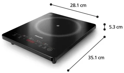 PIASTRA INDUZIONE HALOPLATE HD5830/90 4 PRESET 2000W 8 LIVELLI