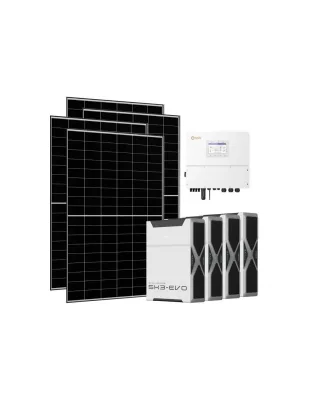 Kit fotovoltaico trifase 15200W inverter 15kW Solis litio 20.88kWh Weco EVO 5k3