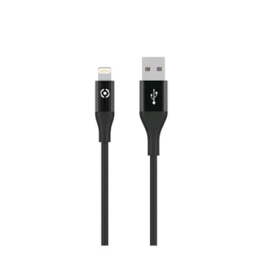 Celly Cavo 1 x USB Tipo a 1 x Lightning 1 m Nero