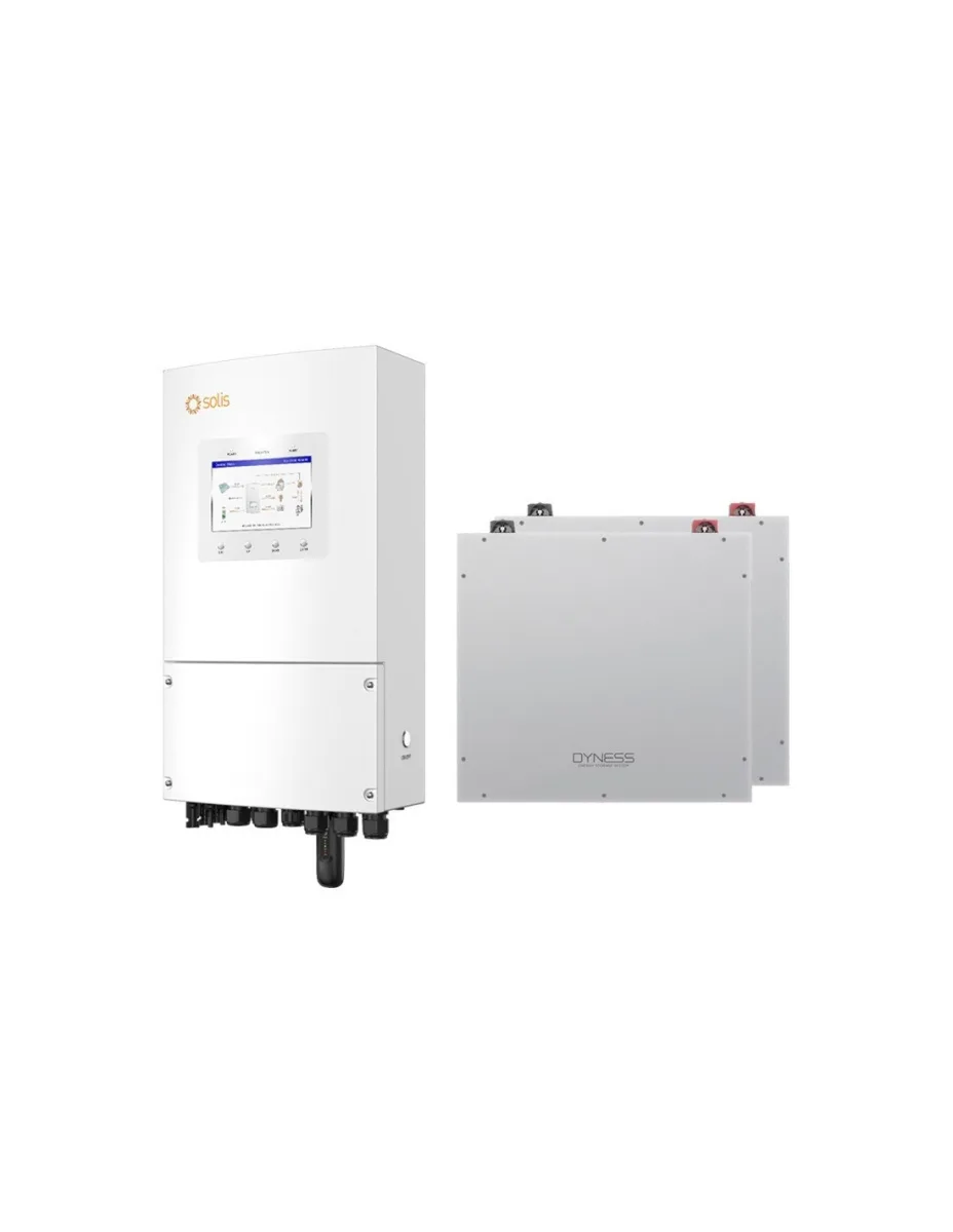 Sistema di accumulo monofase inverter 5kW Solis batteria al litio 10.24kWh Dyness DL5.0C