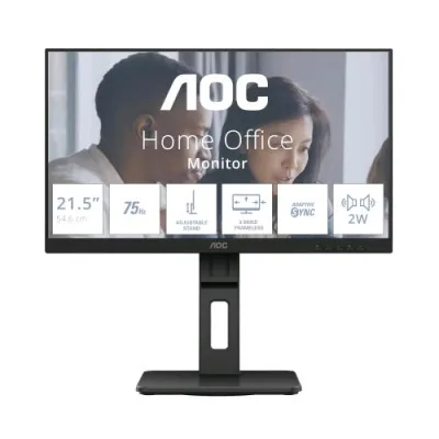 AOC E2 22E2UMF Essential-Line 21.5" LED VA Full HD 16:9 Contrasto 3000:1 75Hz Altoparlanti USB Displayport Hdcp 1.4 Nero