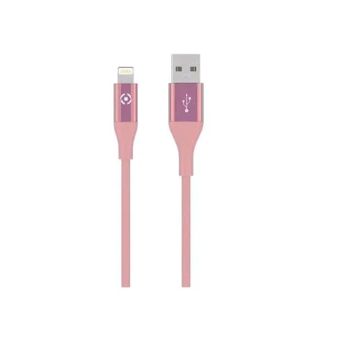 Celly Cavo 1 x USB Tipo a 1 x Lightning 1 m Rosa