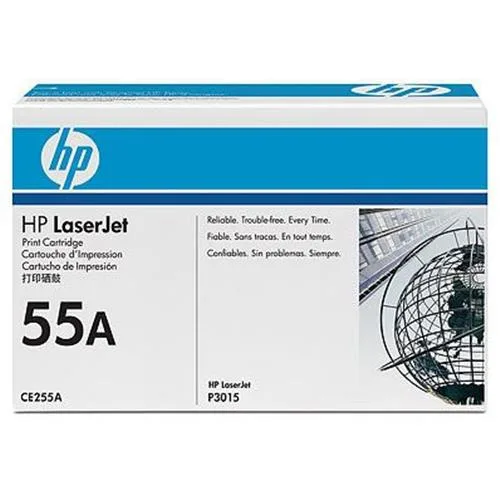 HP 55A Toner Nero per Laserjet P3015D-P3015DN-P3015X-M525DN MFP-M525F MFP-M525C-Pro M521DN-Pro M521DW-P3015 Garanzia Italia (CE255A)