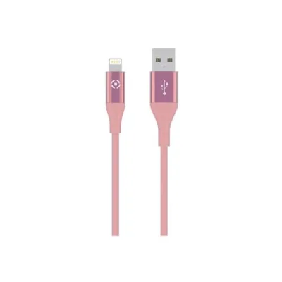 Celly Cavo 1 x USB Tipo a 1 x Lightning 3 m Rosa