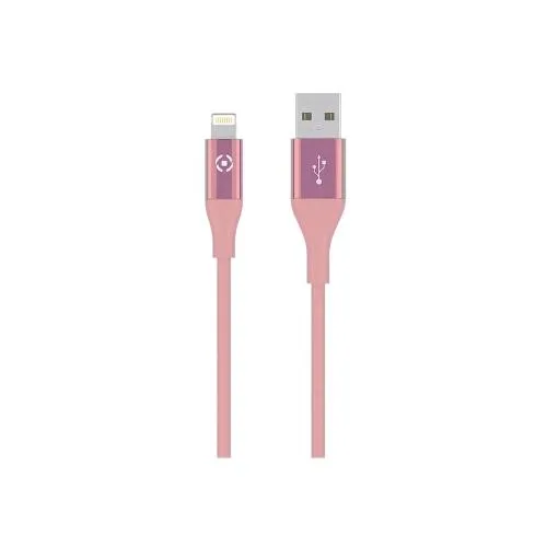 Celly Cavo 1 x USB Tipo a 1 x Lightning 3 m Rosa