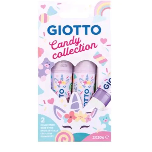Giotto Candy Colla Stick da 20 g Bianco Conf 2 Pz.