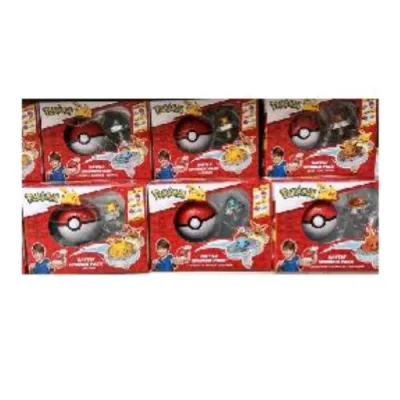 Rei Toys Pokemon Trottola Personaggio e Poke Ball Lanciatore