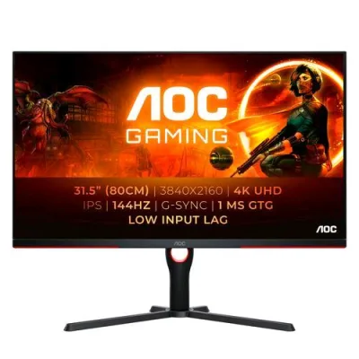 AOC G3 31.5" LED IPS 4K Ultra HD HDR 400 Nvidia G-Sync Formato 16:9 Contrasto 1.000:1 2XHDMI 2XDISPLAY Port Nero/Rosso