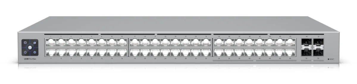 SWITCH 48P LAN GIGABIT UBIQUITI USW-PRO-MAX-48 L3 16P RJ45 2,5GB