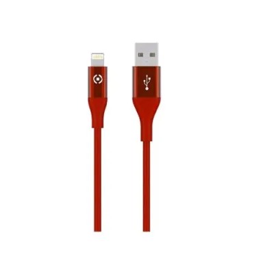 Celly Cavo 1 x USB Tipo a 1 x Lightning 3 m Rosso