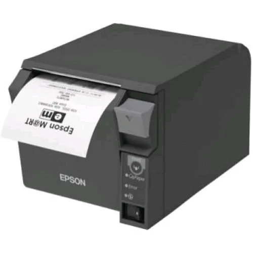 Epson TM T70II Stampante per Scontrini Linea Termica Rotolo (8 cm) 180 DPI fino a 250 mm/Sec USB 2.0, Seriale Taglierina