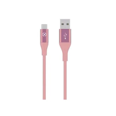 Celly Cavo 1 x USB Tipo a 1 x Micro USB 1 m Rosa