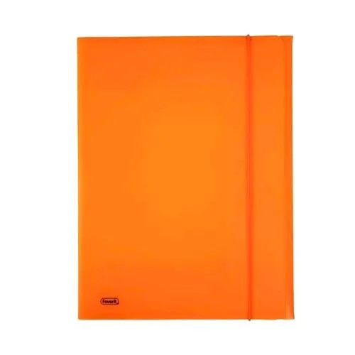 Favorit Neon Cartelle 3 Lembi C/Elastico in PP 240X330MM A4 Col. Arancio