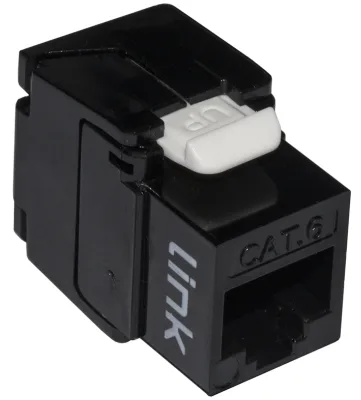 KEYSTONE UTP CAT.6 RJ45 NERO 180? TOOLESS CONTATTI DORATI 50 MICRON