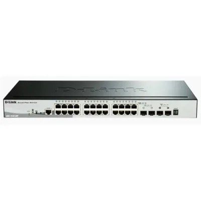 D-Link DGS-1510-28P Switch di Rete 24 Porte RJ45 Gigabit Ethernet (10/100/1000) 2 Porte SFP 2 Porte SFP+ Garanzia Italia