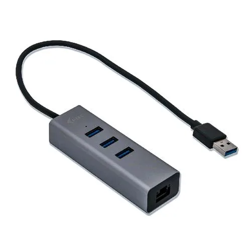 I-TEC Metal U3METALG3HUB Hub di Interfaccia 3XUSB 3.0 Type-A 5.000 Mbit/S Grigio