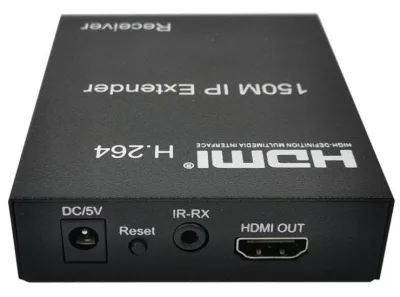 EXTENDER HDMI TRAMITE CAVO RETE CAT 5E/6 FINO 150MT COLLEG. RETE CON IP