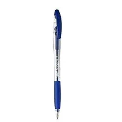 BIC Atlantis Penna a Sfera Inchiostro Blu Punta Media Fusto Trasparente Conf. 12 Pz.