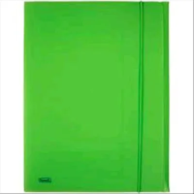 Favorit Neon Cartelle 3 Lembi C/Elastico in PP 240X330MM A4 Col. Verde