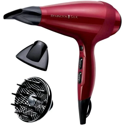 Remington AC9096 Phon Professionale 2.400W con Ionizzatore 3 Temperature 2 Velocita' Diffusore Incluso Colore Rosso
