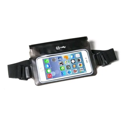 Celly Splashbelt Cintura Elastica per Smartphone fino a 5.7" Black