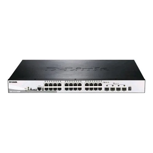 D-Link DGS-1510-28XMP SWITCH GESTITO L3 24 x 10/100/1000 (PoE+) + 4 x 10 Gigabit SFP+ PoE+ (370 W)