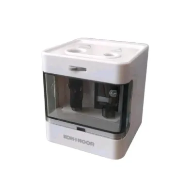 KOH-I-NOOR Temperamatite Elettrico 2 Fori 6/8 mm 8/12 mm con Chiusura di Sicurezza Bianco