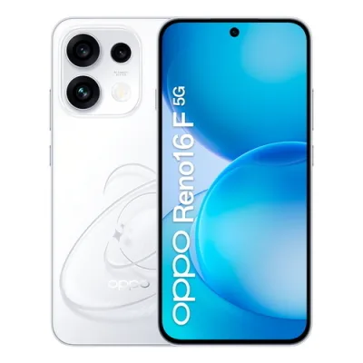 OPPO Reno 16F 5G Dual SIM ai 6.57" Octa Core 256GB RAM 8GB 5G Italia Pop White
