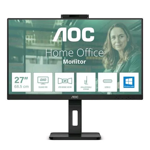 AOC Q27P3QW 27" W-LED IPS Formato 16:9 Contrasto 1.000:1 2XHDMI 1XDISPLAY Port Colore Nero Garanzia Italia