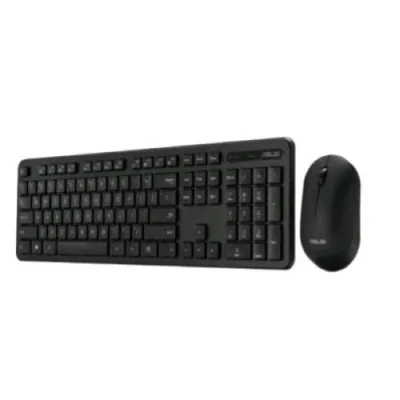 ASUS Kit Tastiera + Mouse Wireless 800-1600 DPI 2.4GHz Layout Italiano Tasto Copilot Nero