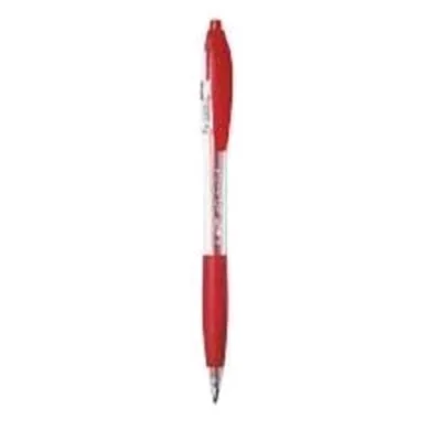 BIC Atlantis Penna a Sfera Inchiostro Rosso Punta Media Fusto Trasparente Conf. 12 Pz.