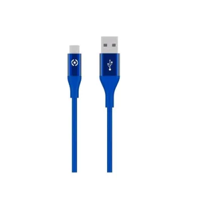 Celly Cavo Adattatore da USB-A a Micro USB 12 W 2.4A 3 m Blu
