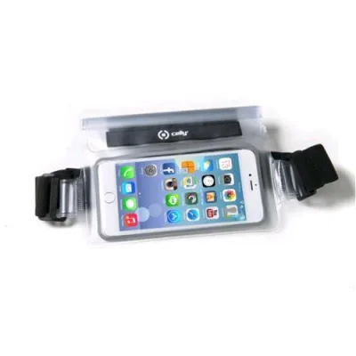 Celly Splashbelt Cintura Elestica Impermeabile per Smartphone fino a 5.7" Colore Bianco