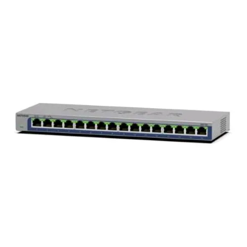 Netgear GS116-300EUS Switch Non Gestito 16 Porte 10/100/1000 RJ-45 Desktop