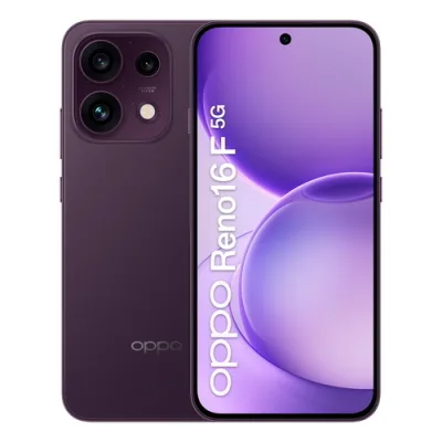 OPPO Reno 16F 5G Dual SIM ai 6.57" Octa Core 256GB RAM 8GB 5G Italia Purple Black