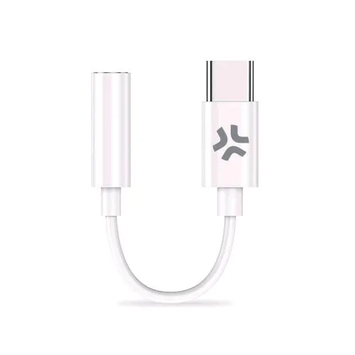 Celly Cavo Adattatore da USB-C Maschio a Jack 3.5mm Femmina Bianco