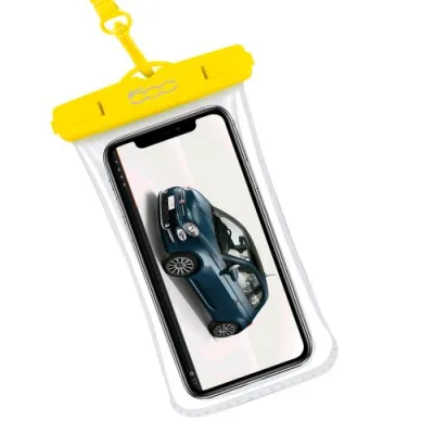 Celly Splashproof Bag 500 Collection Custodia Impermeabile per Smartphone fino a 7'' Giallo