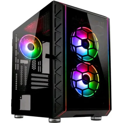 Kolink Citadel Glass Se ARGB Micro-ATX Case Vetro Temperato Illuminazione LED RGB Nero