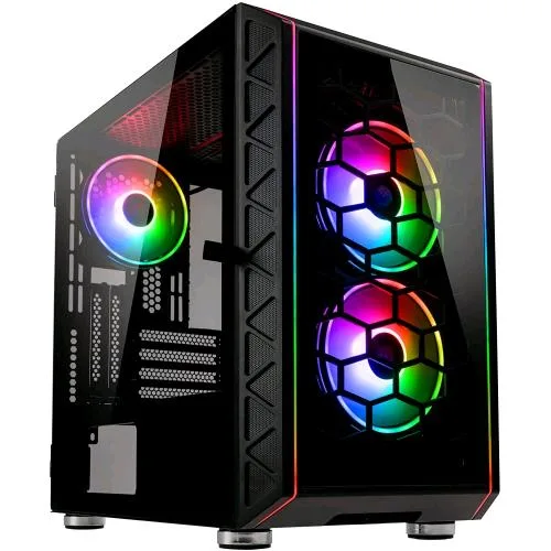 Kolink Citadel Glass Se ARGB Micro-ATX Case Vetro Temperato Illuminazione LED RGB Nero
