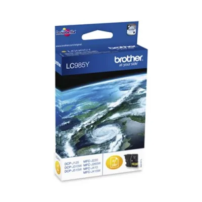 Brother LC-985Y Cartuccia Giallo in Blister per MFC-J220/J265W 260PG (LC985YBP)